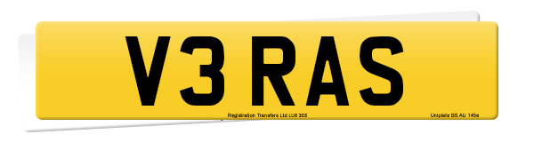 Registration number V3 RAS